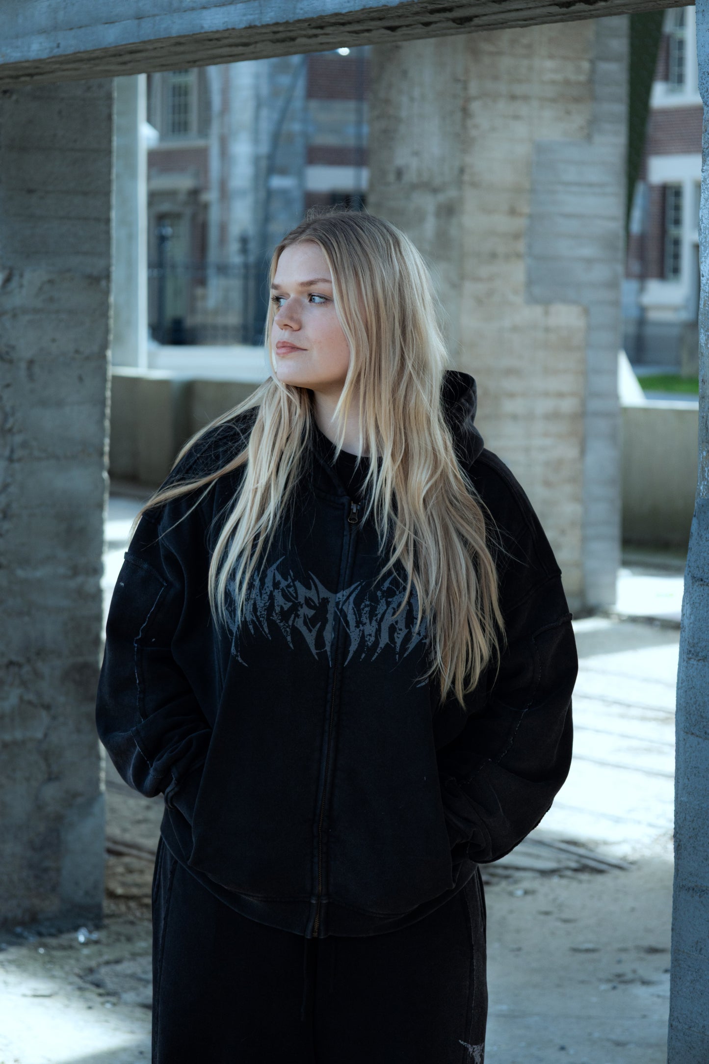 PHASE Zip Hoodie - Zwart