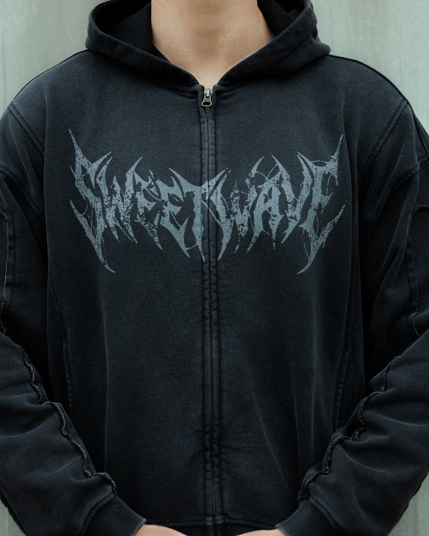PHASE Zip Hoodie - Zwart