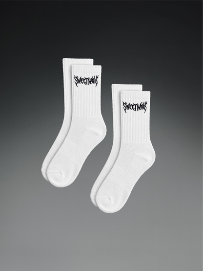 PHASE Socks - White 2 pack