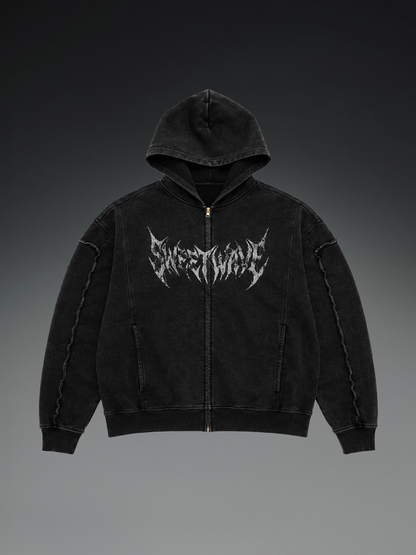 PHASE Zip Hoodie - Zwart