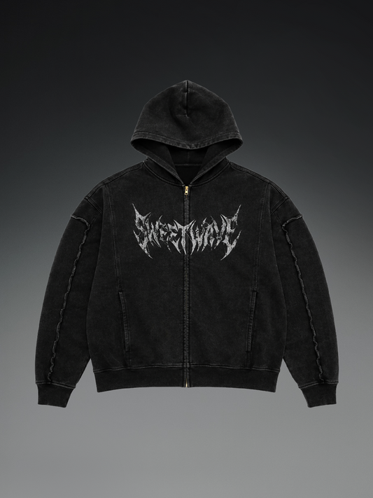 PHASE Zip Hoodie - Zwart